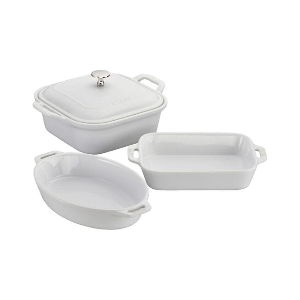 White Non-Stick Ceramic Mixed Baking Set, 4-pc K2H8 - product image 1