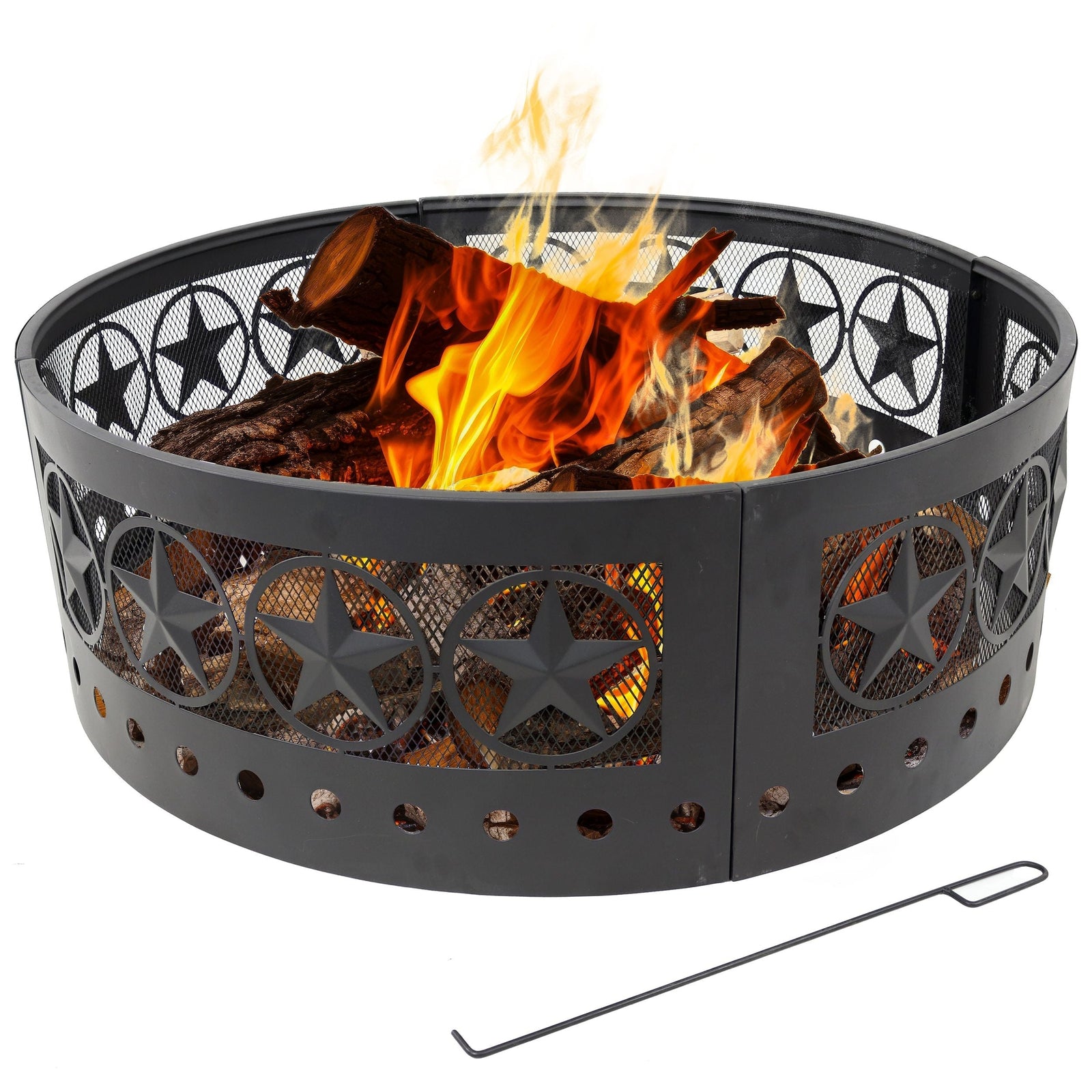 Décor Heavy-Duty Steel Cut Out Campfire Ring, 36-in M2P2 - product image 2