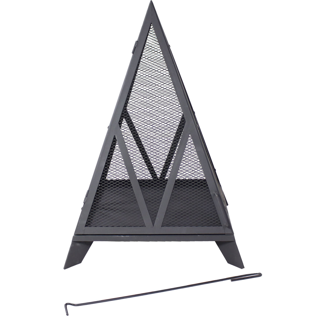 Decor Majestic Pyramid Steel Fire Pit, Black M8Q9 - product image 3