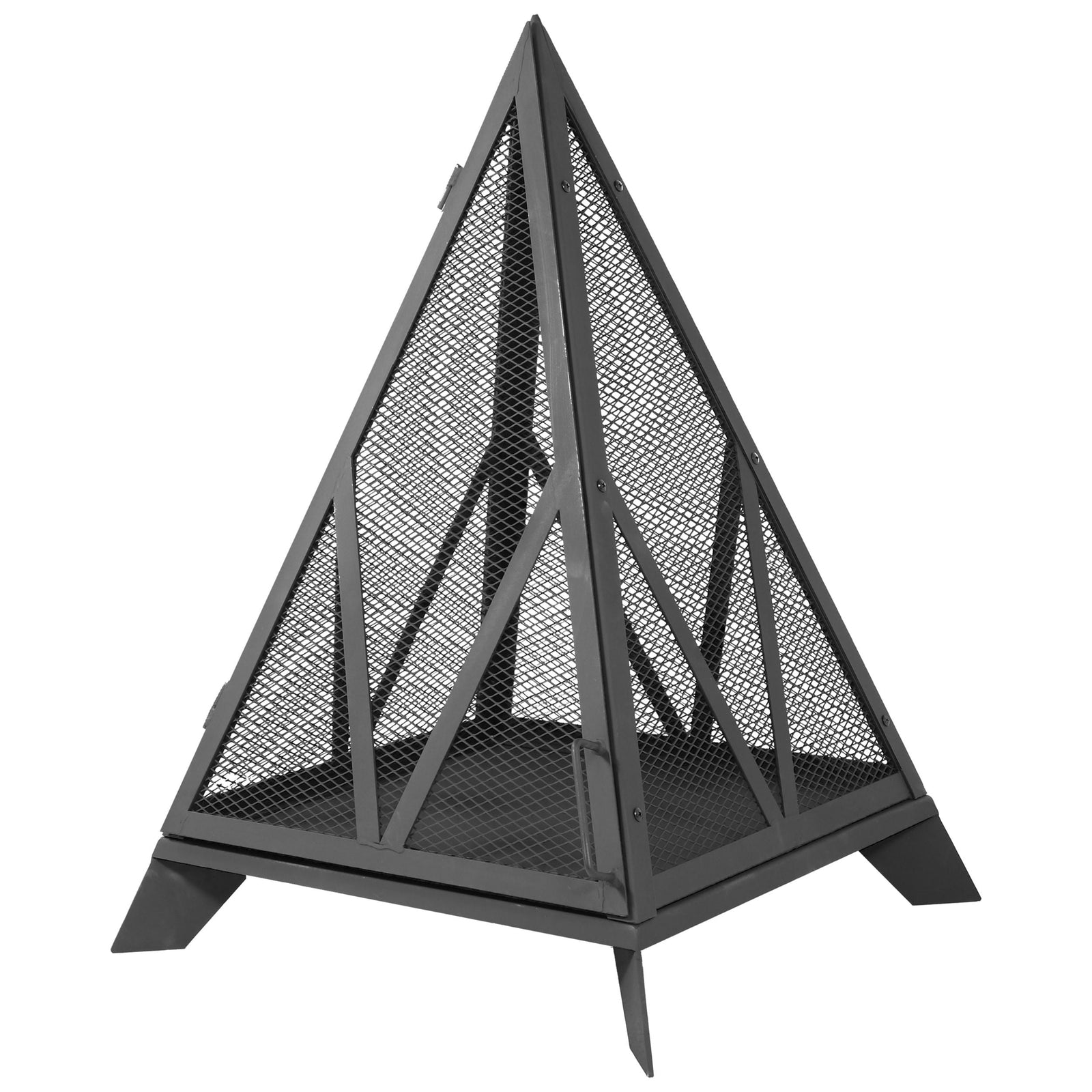 Decor Majestic Pyramid Steel Fire Pit, Black M8Q9 - product image 4