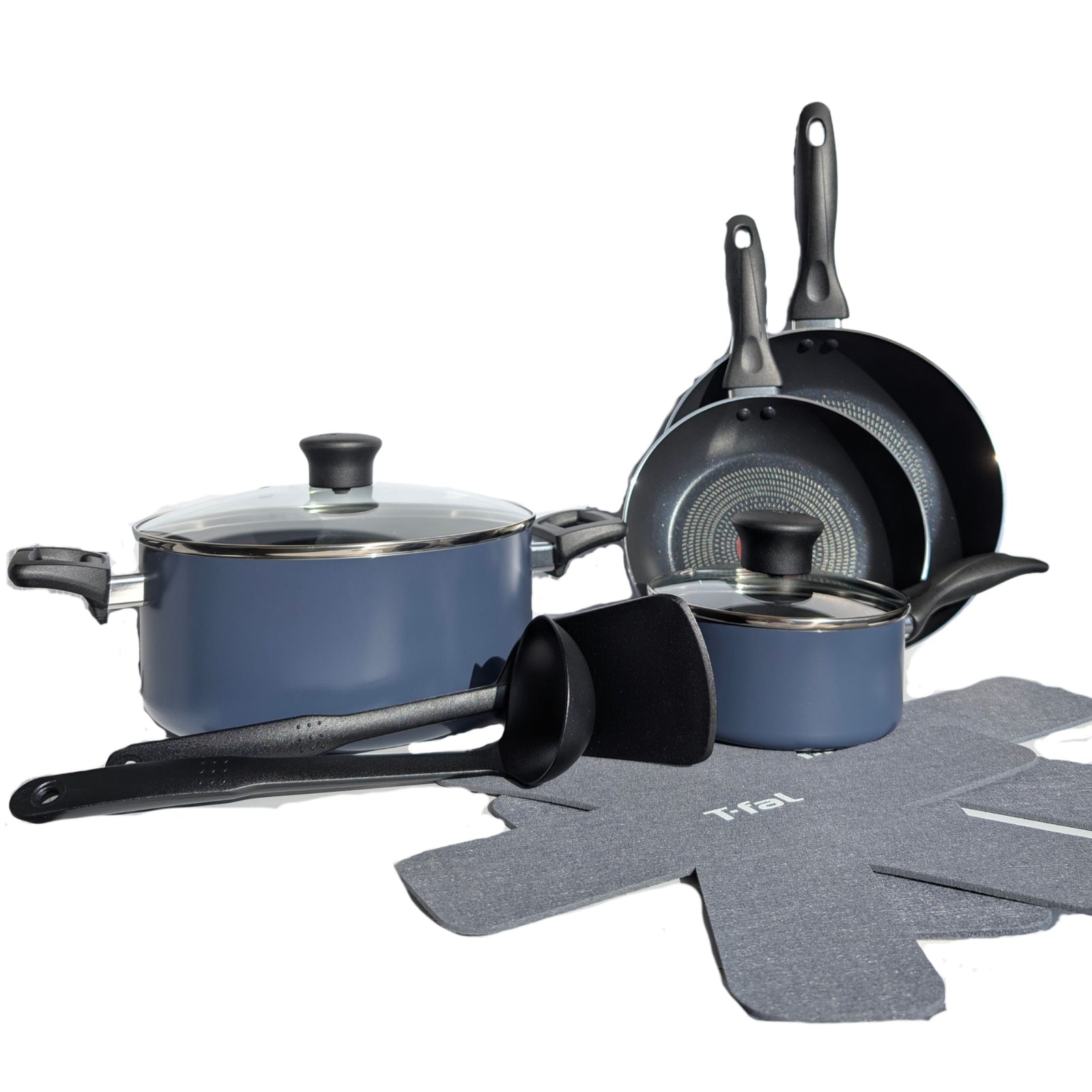 Viva Aluminum Non-Stick Cookware Set, Blue, 10-pc G9F8 - product image 4