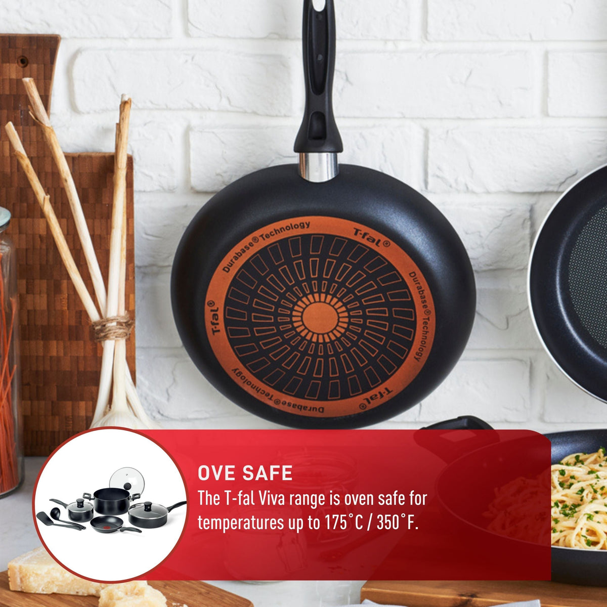 Viva Non-Stick Cookware Set, Black, 9-pc T6S5 - product image 7