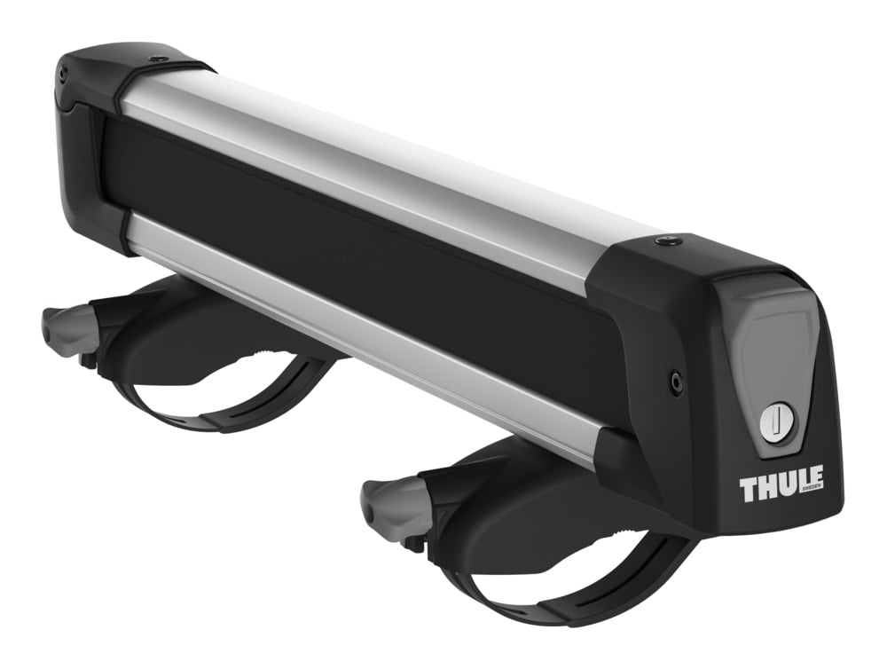 SnowPack Stainless Steel Roof Top Mount Ski/Snowboard Rack, Medium, Black, 2-pc V4I3 - product image 7