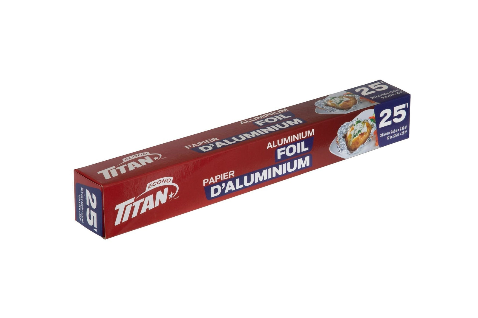 Aluminum Foil, 12-in x 25-ft, Kitchen Foil for Cooking/Baking & Grilling L9Z2 - product image 1