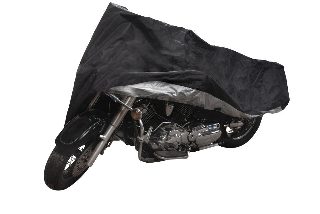 Premium Polyester Motorcycle Cover, Black, Medium K0I5 - product image 2