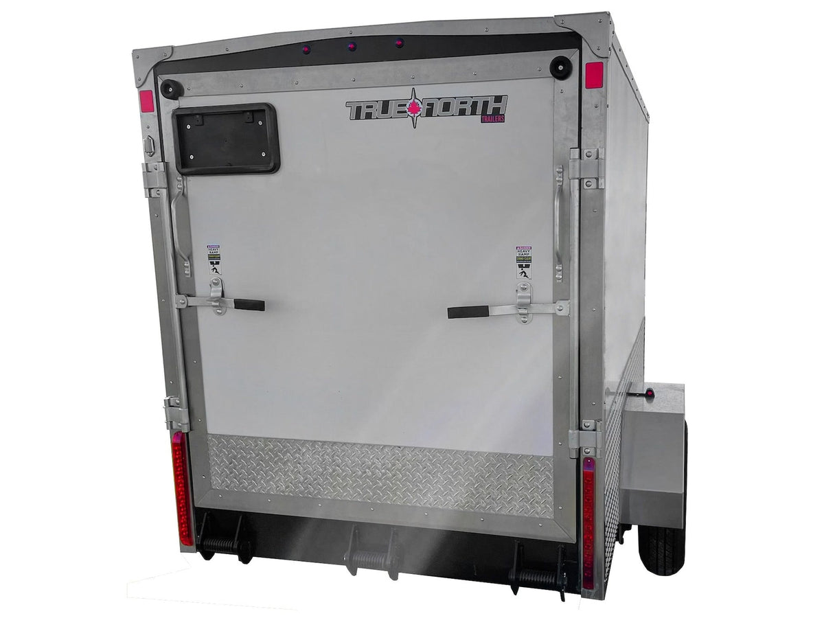 5 x 8-ft Enclosed Trailer with Ramp Door, White G2U3 - product image 4
