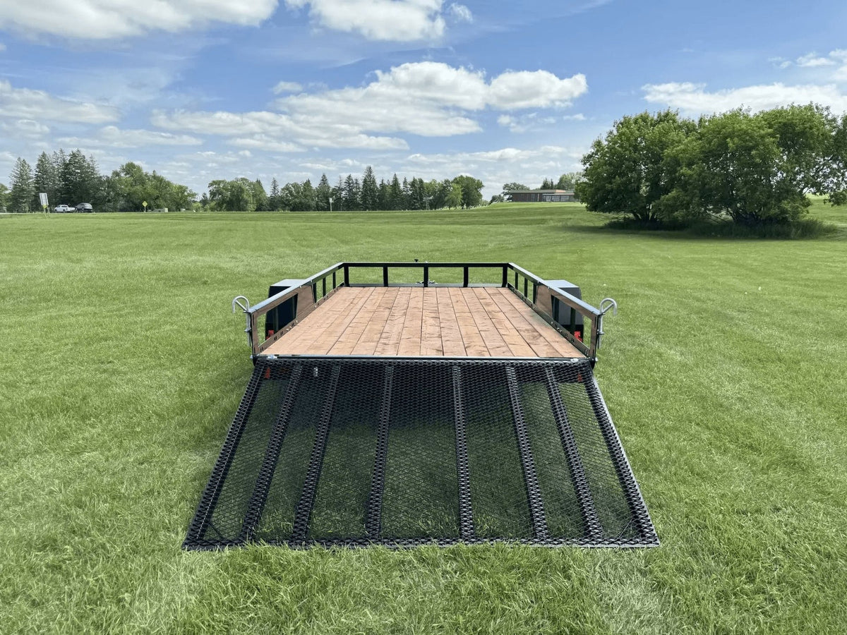 77-in x 12-ft Utility Trailer With Gate, Black Y9U6 - product image 2