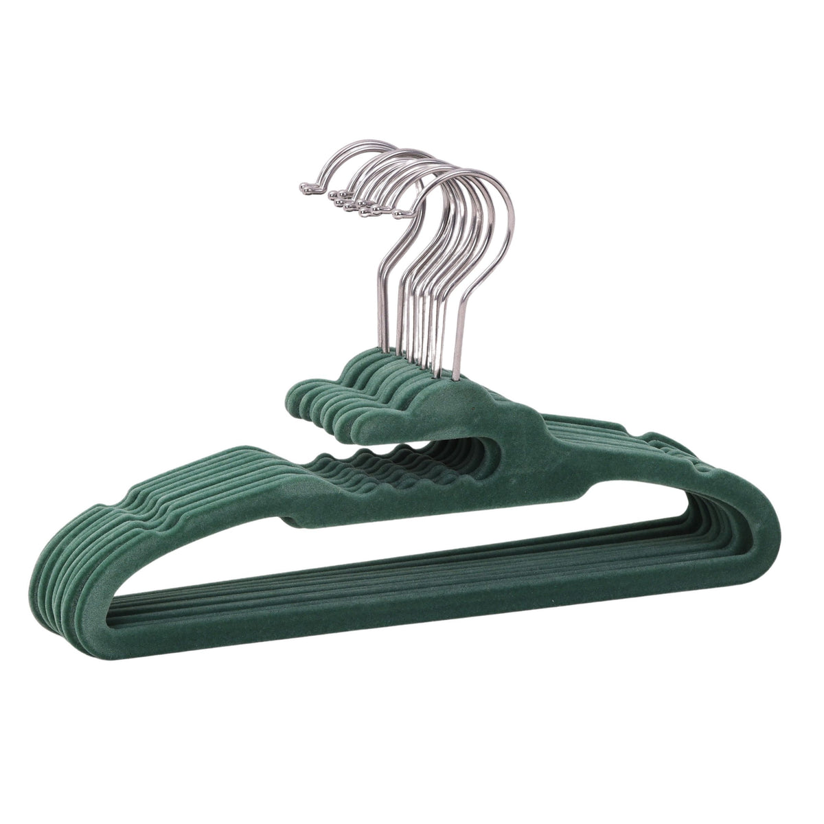type A Kids' Non-Slip Slim Swivel Hanger, Smoked Pine, 10-pk U8S6 - product image 1