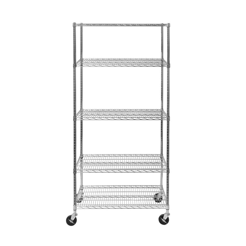 Classics 5-Tier Shelving, 36-in x 24-in x 72-in, Chrome A8I0 - product image 1