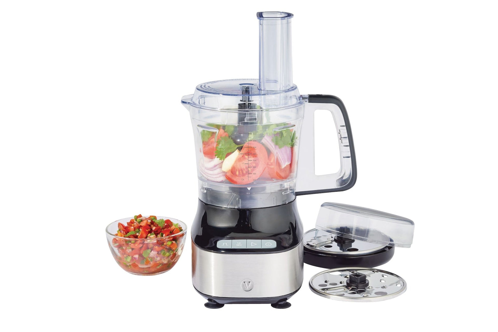 Compact 3-Cup Mini Food Chopper with Storage Case, Silver T4Q4 - product image 1