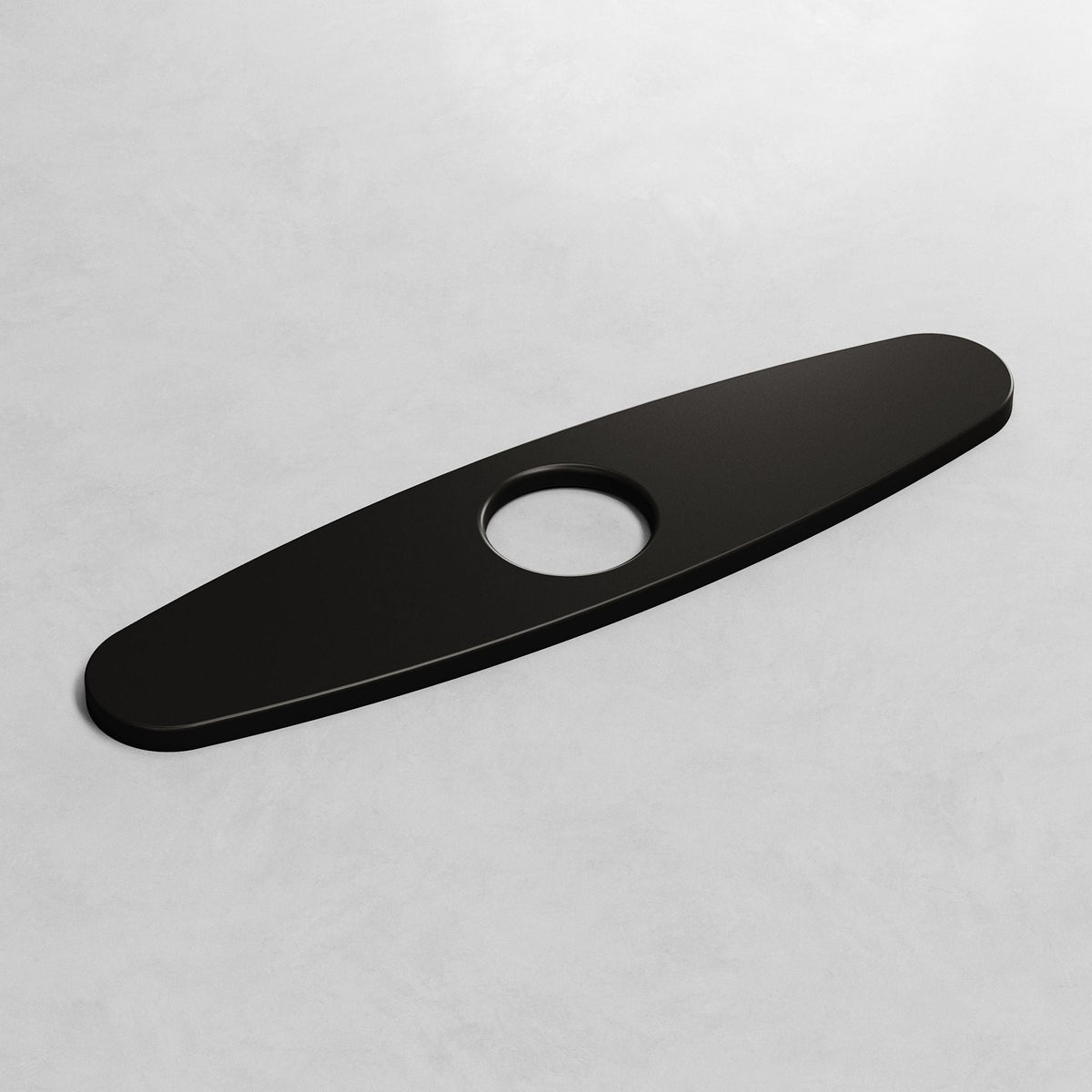 Kitchen Sink Faucet Hole Cover Deck Plate For 1 or 3 Hole, Matte Black, 10-in N0T1 - product image 3