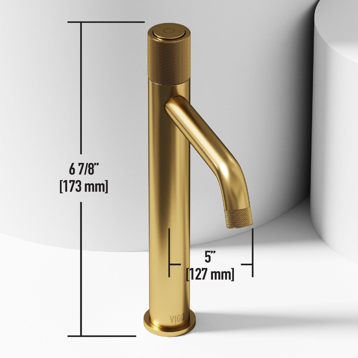 Marigold MatteStone Matte White Bathroom Sink/Basin Set with Apollo Faucet and Rectangular Composite Vessel B5T3 - product image 5