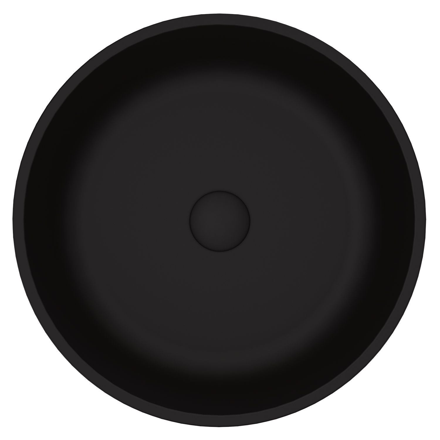 Modus Glass Round Vessel Bathroom Sink/Basin with Rounded Edges & Deep Bowl, Black Y7J1 - product image 2