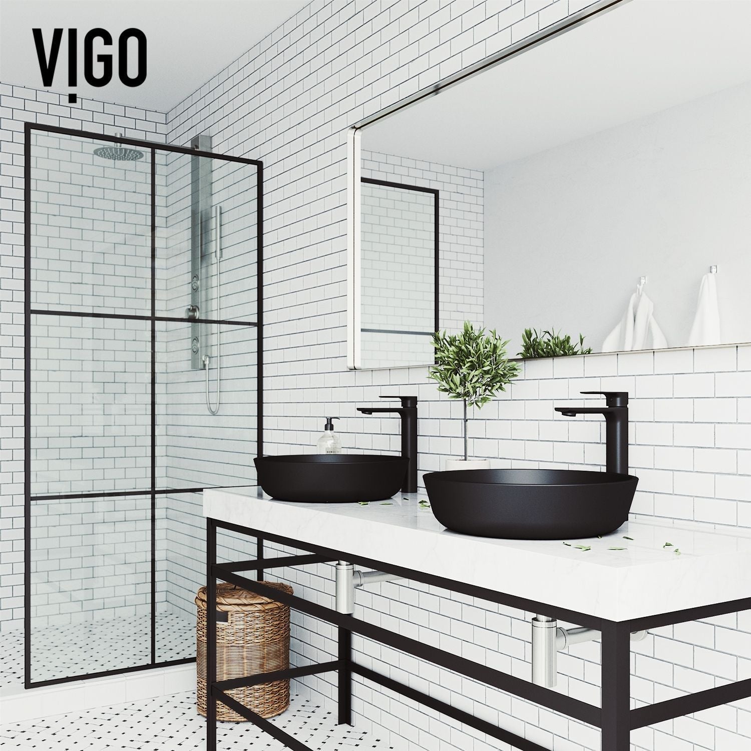 Modus Glass Round Vessel Bathroom Sink/Basin with Rounded Edges & Deep Bowl, Black Y7J1 - product image 6