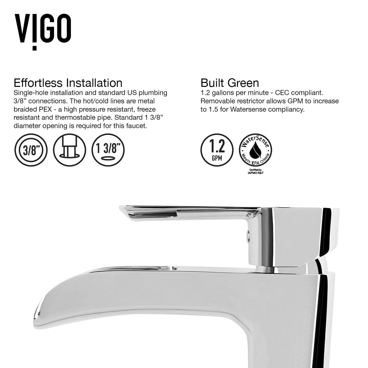 Niko Single Handle Vessel Sink Bathroom Faucet with Deck Plate, Chrome Z9S0 - product image 4