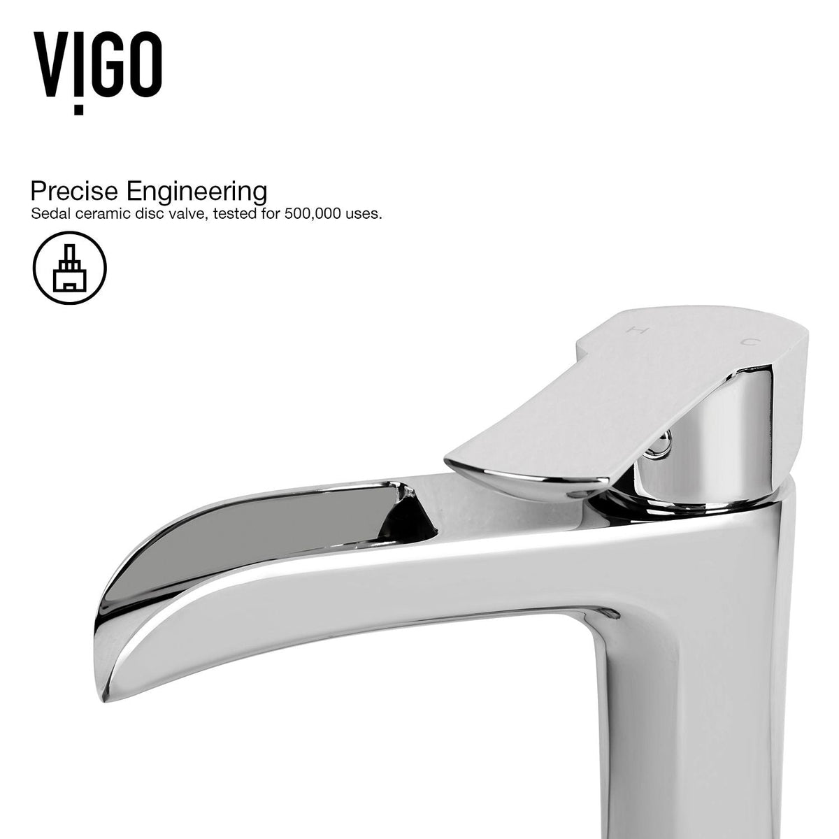 Niko Single Handle Vessel Sink Bathroom Faucet with Deck Plate, Chrome Z9S0 - product image 7