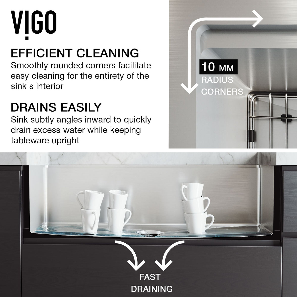 Oxford Single Farmhouse Kitchen Sink, 36-in x 21-in J1X2 - product image 2