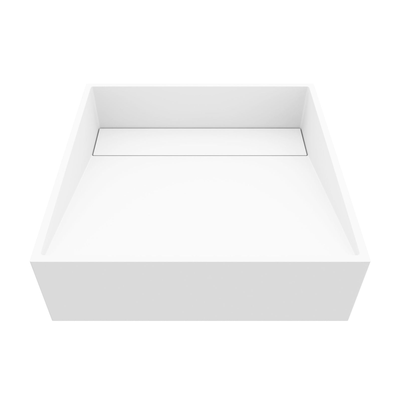 Starr Modern MatteStone 15x15-in Deep White Bathroom Sink/Basin with Square Vessel W8B7 - product image 1