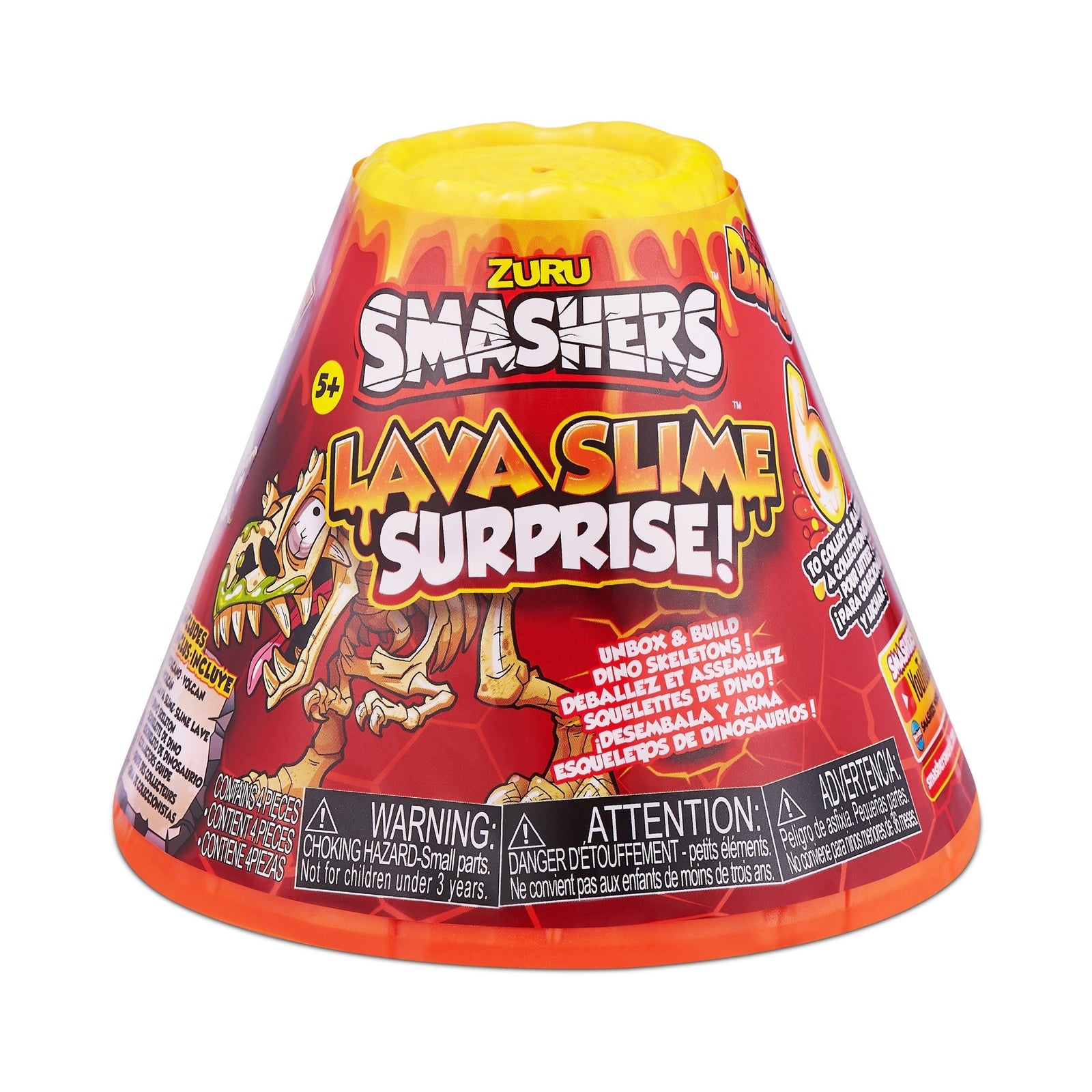 Lava Slime with Dinosaur Toy Favour, Multi-Coloured, 4-pk, Ages 5+, for Arts & Crafts/Birthday Favour Y2X7 - product image 7