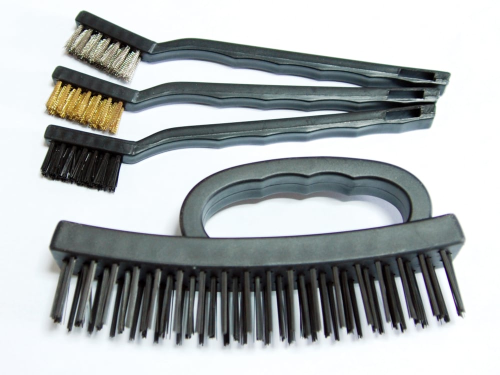 Carbon Steel Wire Cleaning Brush Set, Removes Paint, Rust & Dirt From Metal, 4-pc I4P8 - product image 2