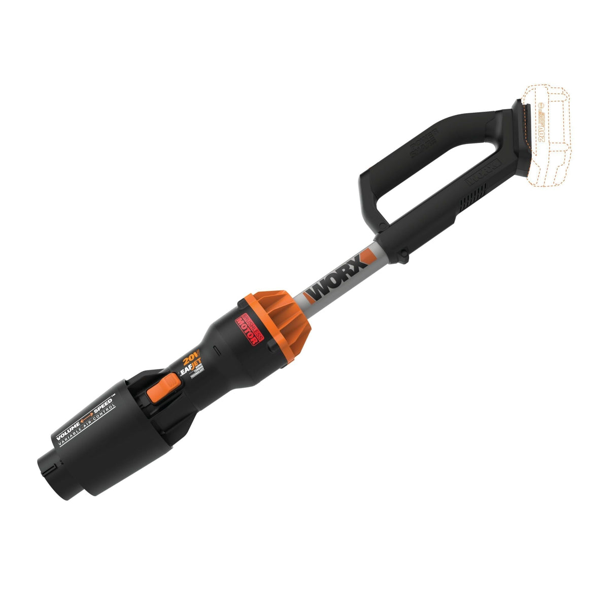 WG543.9 Nitro 20V Power Share Cordless LeafJet Blower with Brushless Motor, Tool Only I0D5 - product image 7