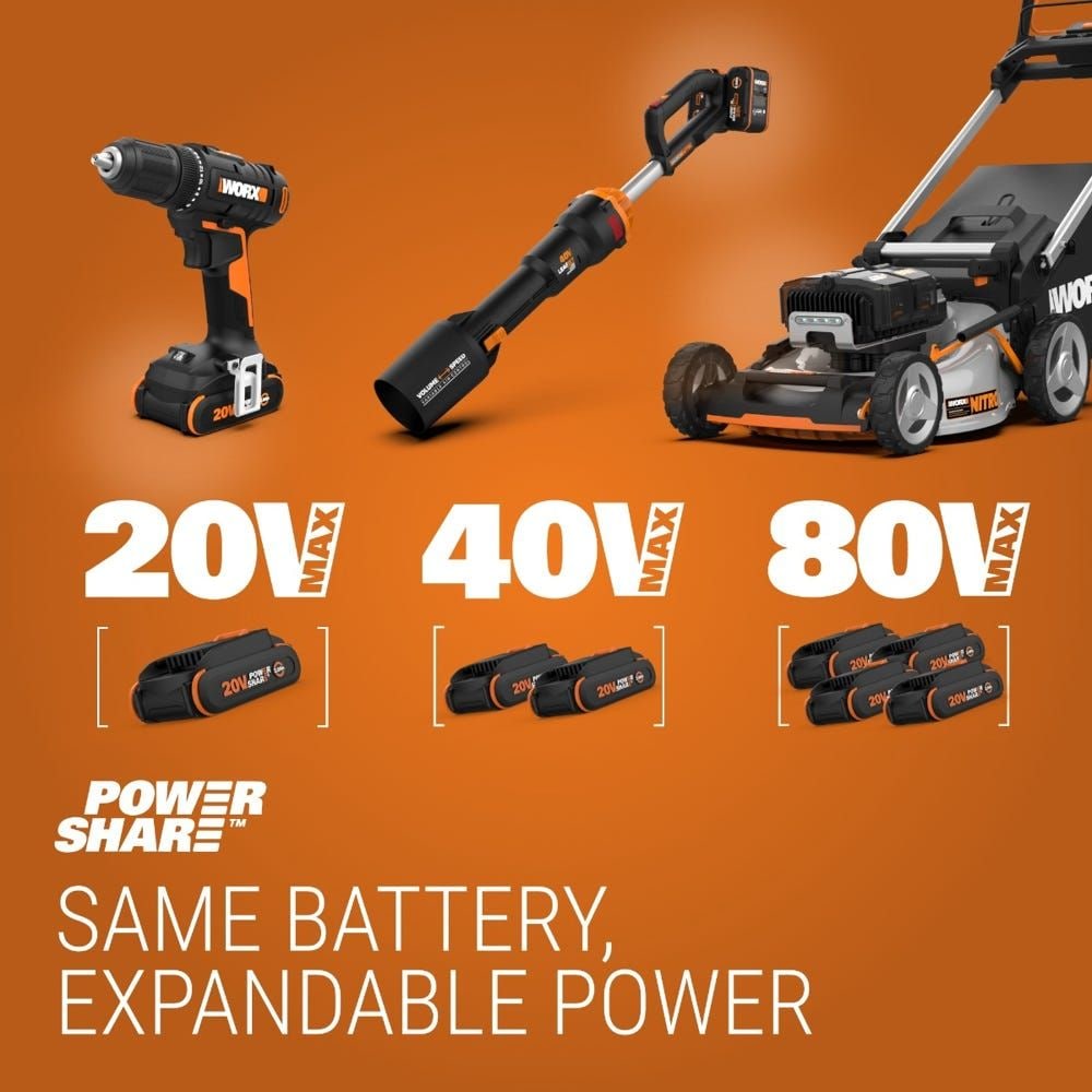 WG585.9 Nitro 40V Power Share LeafJet Cordless, Brushless Leaf Blower, Tool Only K4R5 - product image 8