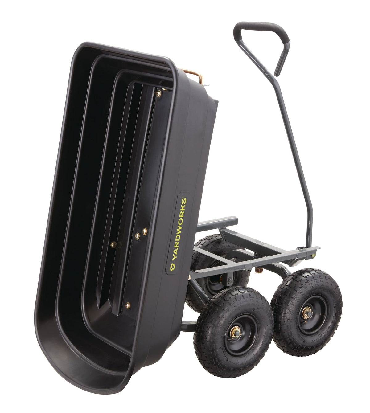 Poly Tray 4-Wheel Garden/Yard Cart, 600-lb U3E9 - product image 2