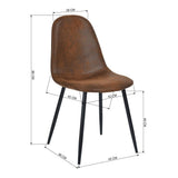 39F Charlton Suede Dining Chair, Brown Y2R2 - product image 8