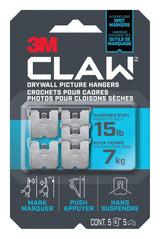 3M Claw DrywAll Picture Hanger, 15-lb Capacity, 5 Hangers per Pack N7T7 - product image 1