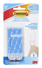 3M Command Bathroom Refill Strips, Assorted Sizes D0B1 - product image 1