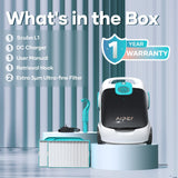 Scuba L1 Cordless Robotic Pool Cleaner, Tri-Motor, Advanced Filtration & Quick Drain, Ideal for Above-Ground Pools up to 1,100-sq.ft. N2F1 - product image 5