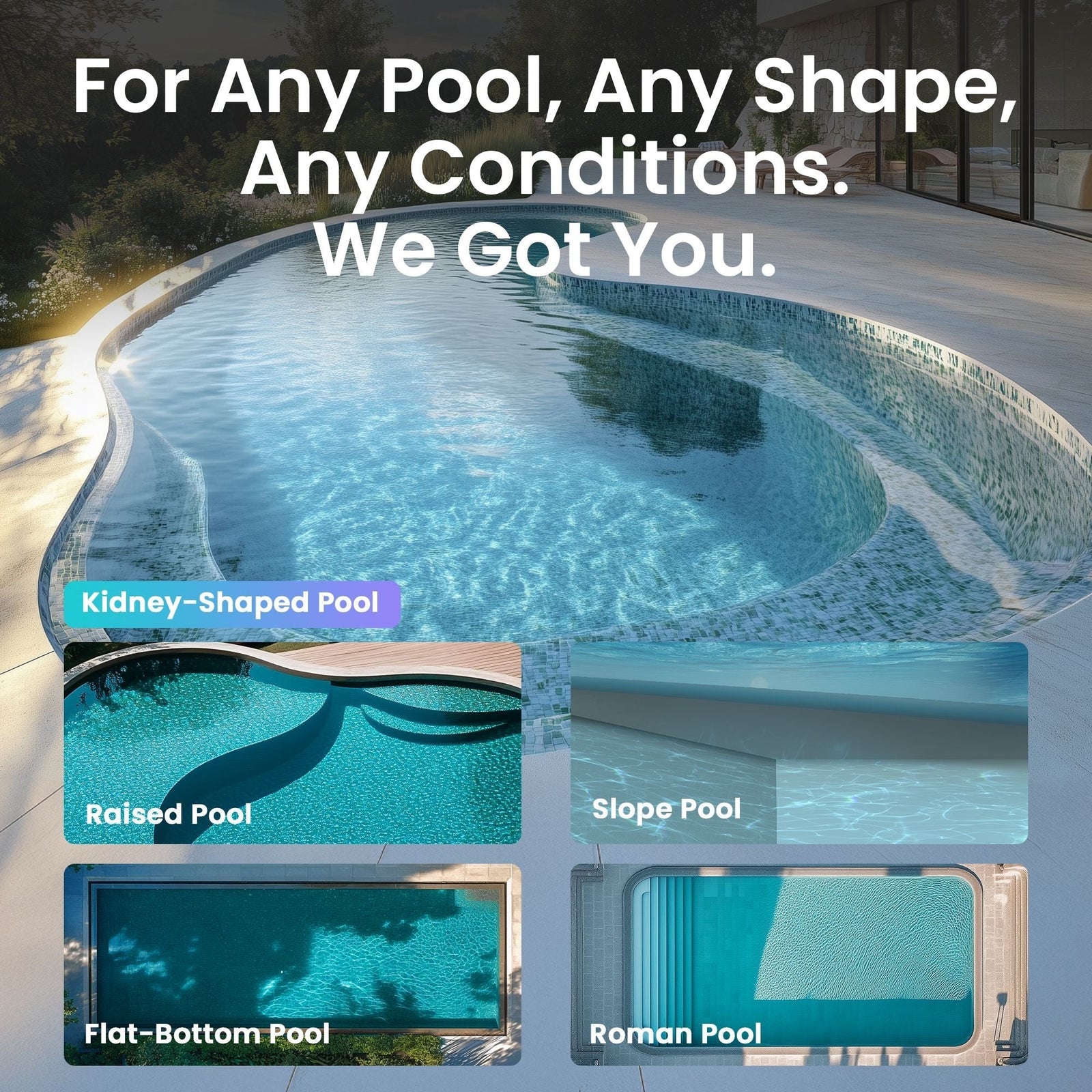 X1 Pro Max All‑In‑One Smart Cordless Robotic Pool Cleaner for Comprehensive Pool Care A8H4 - product image 2