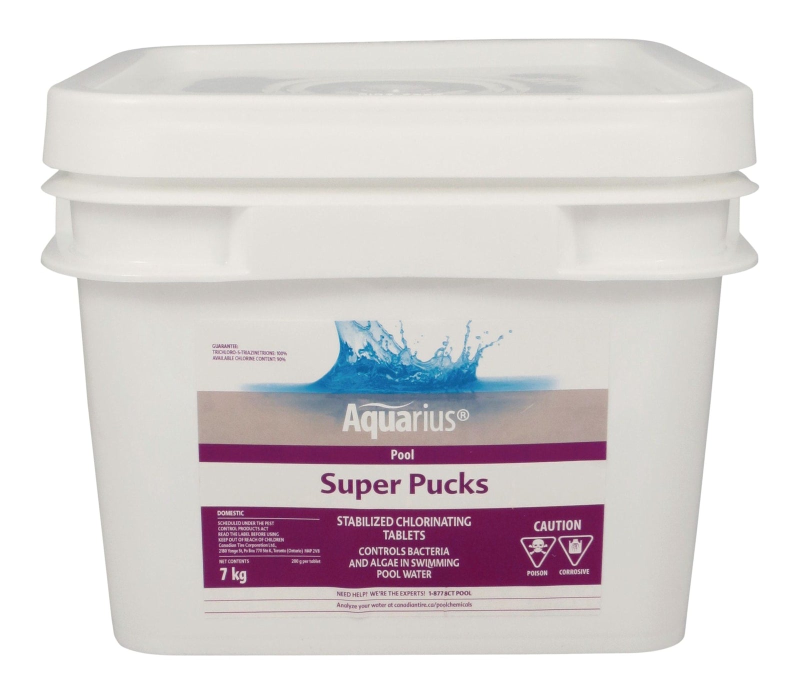 Super Pucks - Stabilized Pool Chlorine Pucks, 7-kg D8Z7 - product image 1