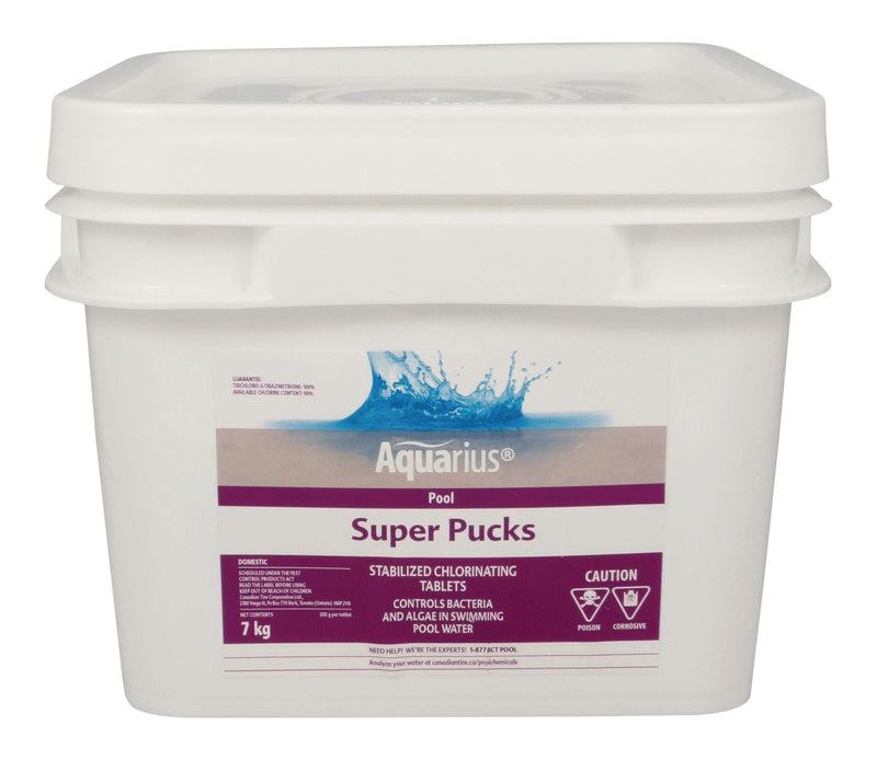 Super Pucks - Stabilized Pool Chlorine Pucks, 7-kg D8Z7