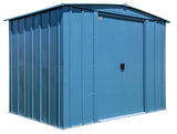 Classic Galvanized Steel Storage Shed, Blue Grey, 8-ft x 6-ft T1P4 - product image 3