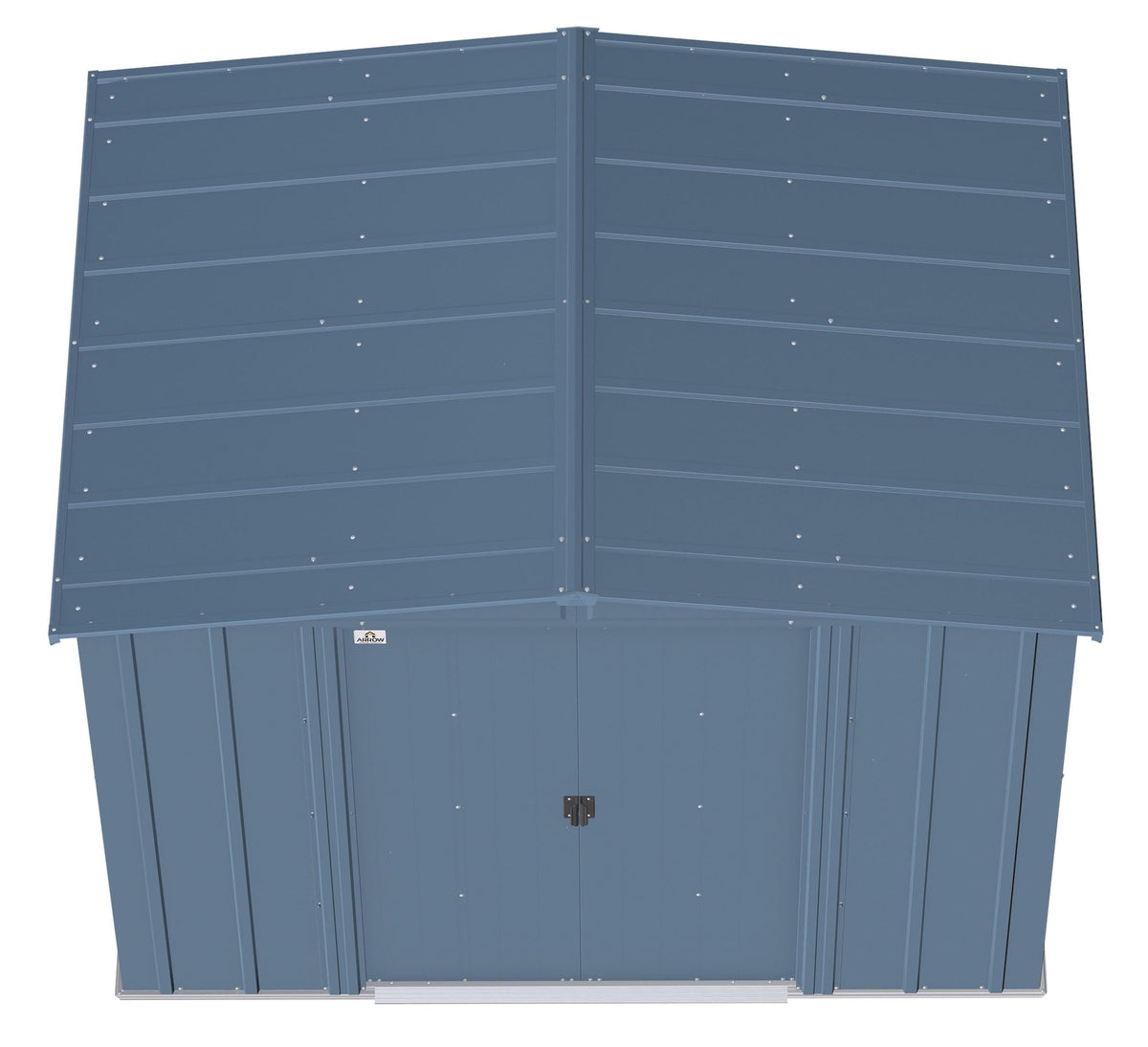 Classic Galvanized Steel Storage Shed, Blue Grey, 8-ft x 6-ft E2Y0 - product image 8
