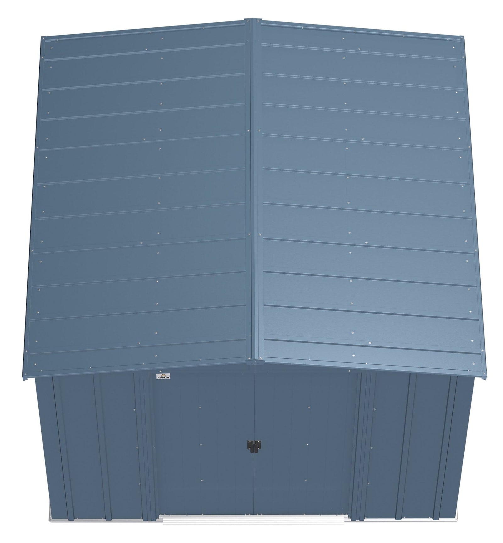 Classic Galvanized Steel Storage Shed, Blue Grey, 8-ft x 8-ft D6G9 - product image 7