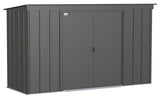 Classic Galvanized Steel Storage Shed, Charcoal, 10-ft x 4-ft G6A5 - product image 2