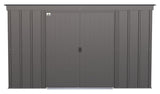 Classic Galvanized Steel Storage Shed, Charcoal, 10-ft x 4-ft G6A5 - product image 3