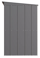 Classic Galvanized Steel Storage Shed, Charcoal, 10-ft x 4-ft G6A5 - product image 4