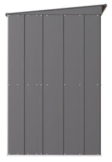 Classic Galvanized Steel Storage Shed, Charcoal, 10-ft x 4-ft G6A5 - product image 6