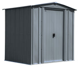 Classic Galvanized Steel Storage Shed, Charcoal, 6-ft x 5-ft Q9Y0 - product image 3