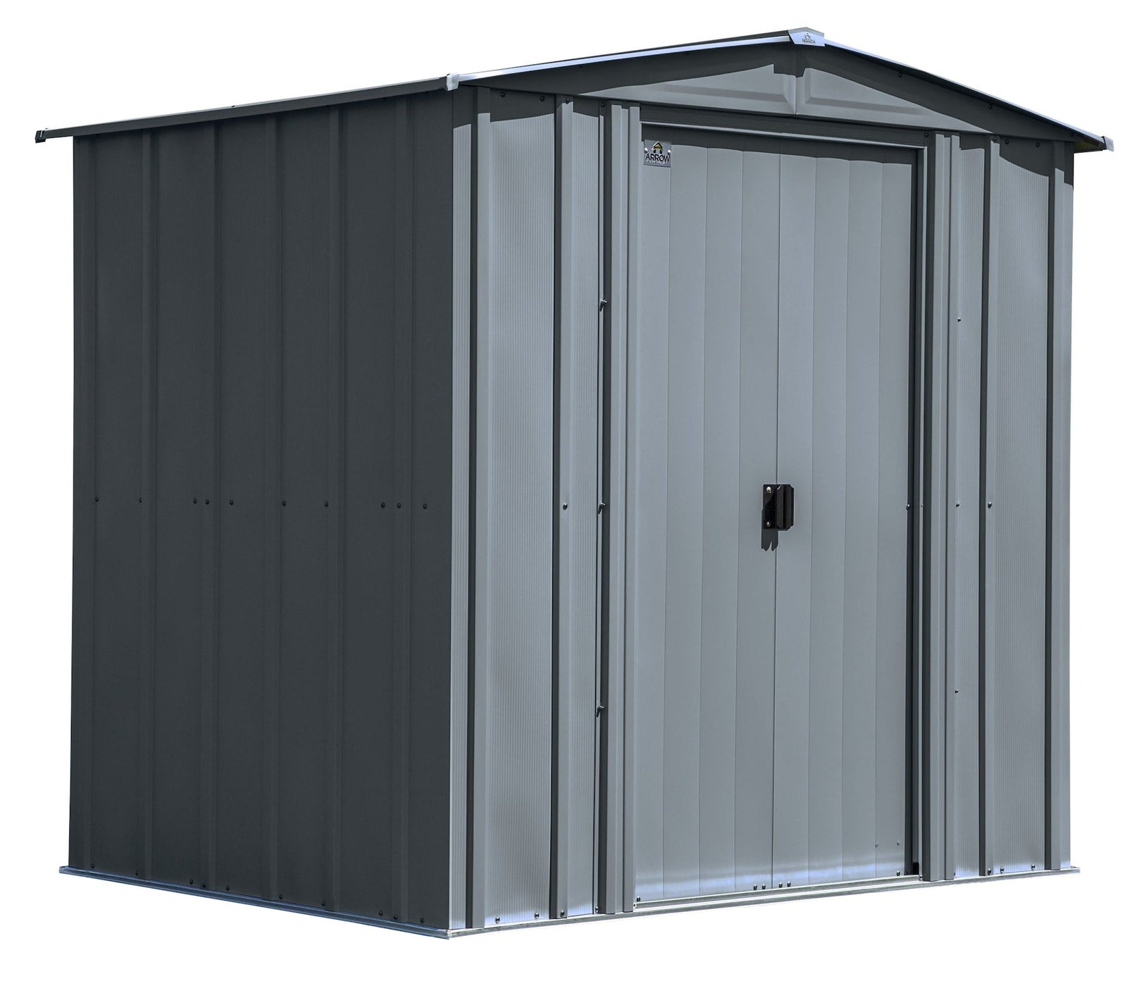 Classic Galvanized Steel Storage Shed, Charcoal, 6-ft x 5-ft Q9Y0 - product image 3