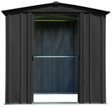 Classic Galvanized Steel Storage Shed, Charcoal, 6-ft x 5-ft Q9Y0 - product image 4