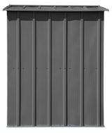 Classic Galvanized Steel Storage Shed, Charcoal, 6-ft x 5-ft Q9Y0 - product image 6