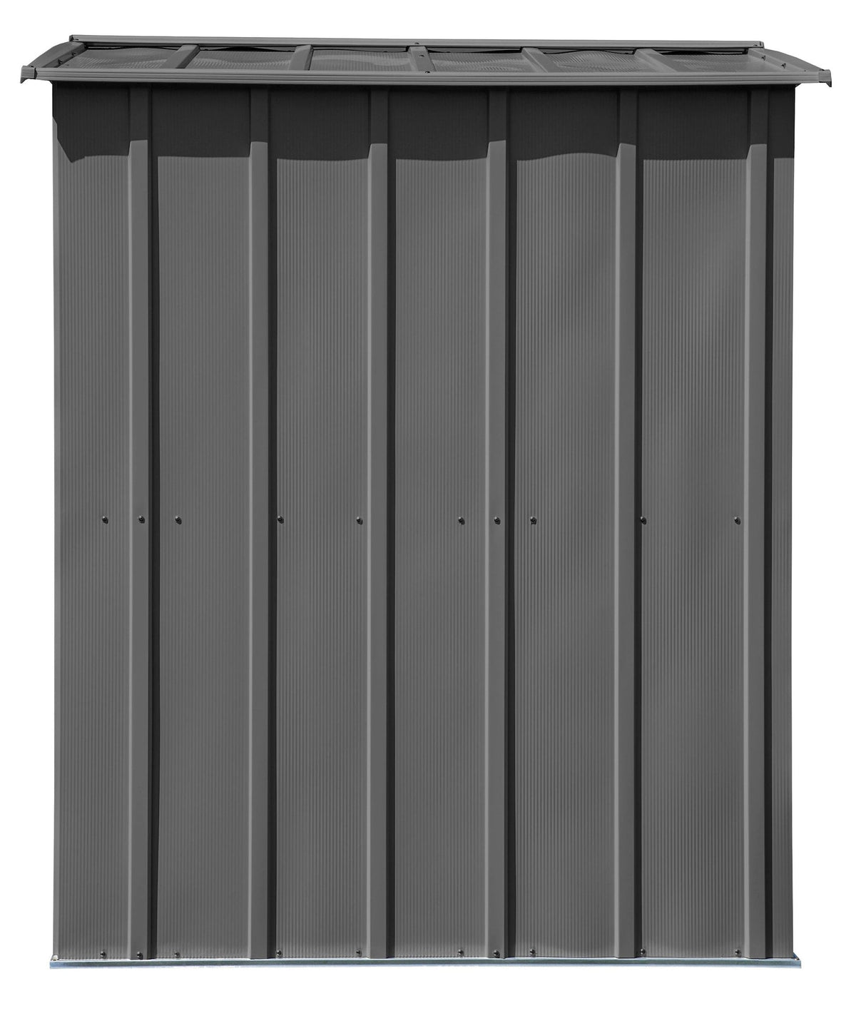 Classic Galvanized Steel Storage Shed, Charcoal, 6-ft x 5-ft Q9Y0 - product image 6