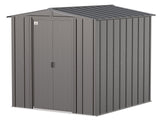 Classic Galvanized Steel Storage Shed, Charcoal, 6-ft x 7-ft A9T7 - product image 1