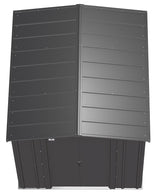 Classic Galvanized Steel Storage Shed, Charcoal, 6-ft x 7-ft K8S1 - product image 5