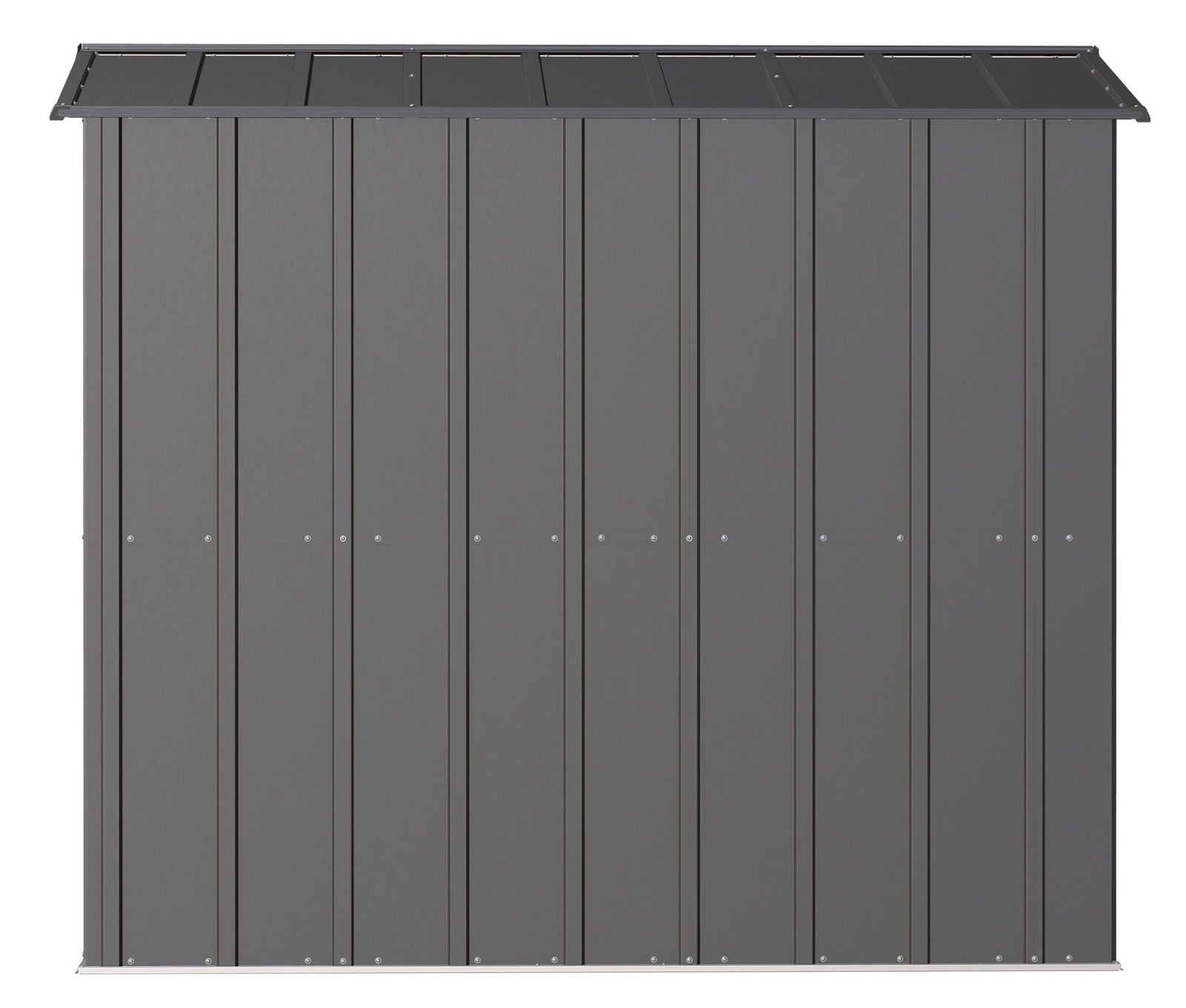Classic Galvanized Steel Storage Shed, Charcoal, 6-ft x 7-ft A9T7 - product image 6