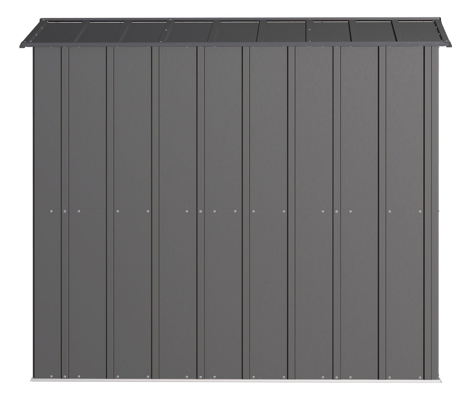 Classic Galvanized Steel Storage Shed, Charcoal, 6-ft x 7-ft A9T7 - product image 7